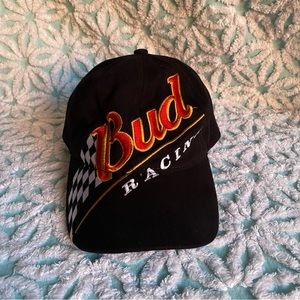 Vintage‎ Bud Racing hat men’s caps one size 100% cotton